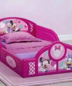 Delta Children Minnie Mouse Plastic Sleep And Play Toddler Bed