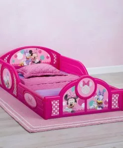 Delta Children Minnie Mouse Plastic Sleep And Play Toddler Bed