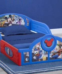 Delta Children Mickey Mouse Plastic Sleep And Play Toddler Bed Toddler Beds