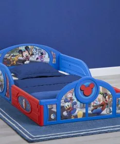 Delta Children Mickey Mouse Plastic Sleep And Play Toddler Bed Toddler Beds