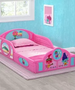 Delta Children Toddler Beds Trolls World Tour Plastic Sleep And Play Toddler Bed