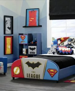 Delta Children DC Comics Justice League Upholstered Twin Bed Twin Beds & Headboards
