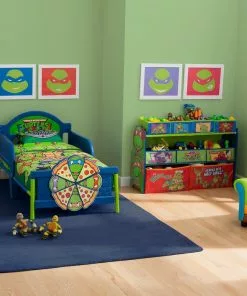 Delta Children Teenage Mutant Ninja Turtles Plastic 3D Toddler Bed Toddler Beds