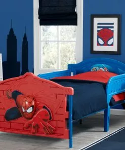 Delta Children Spider-Man Plastic 3D Twin Bed Twin Beds & Headboards