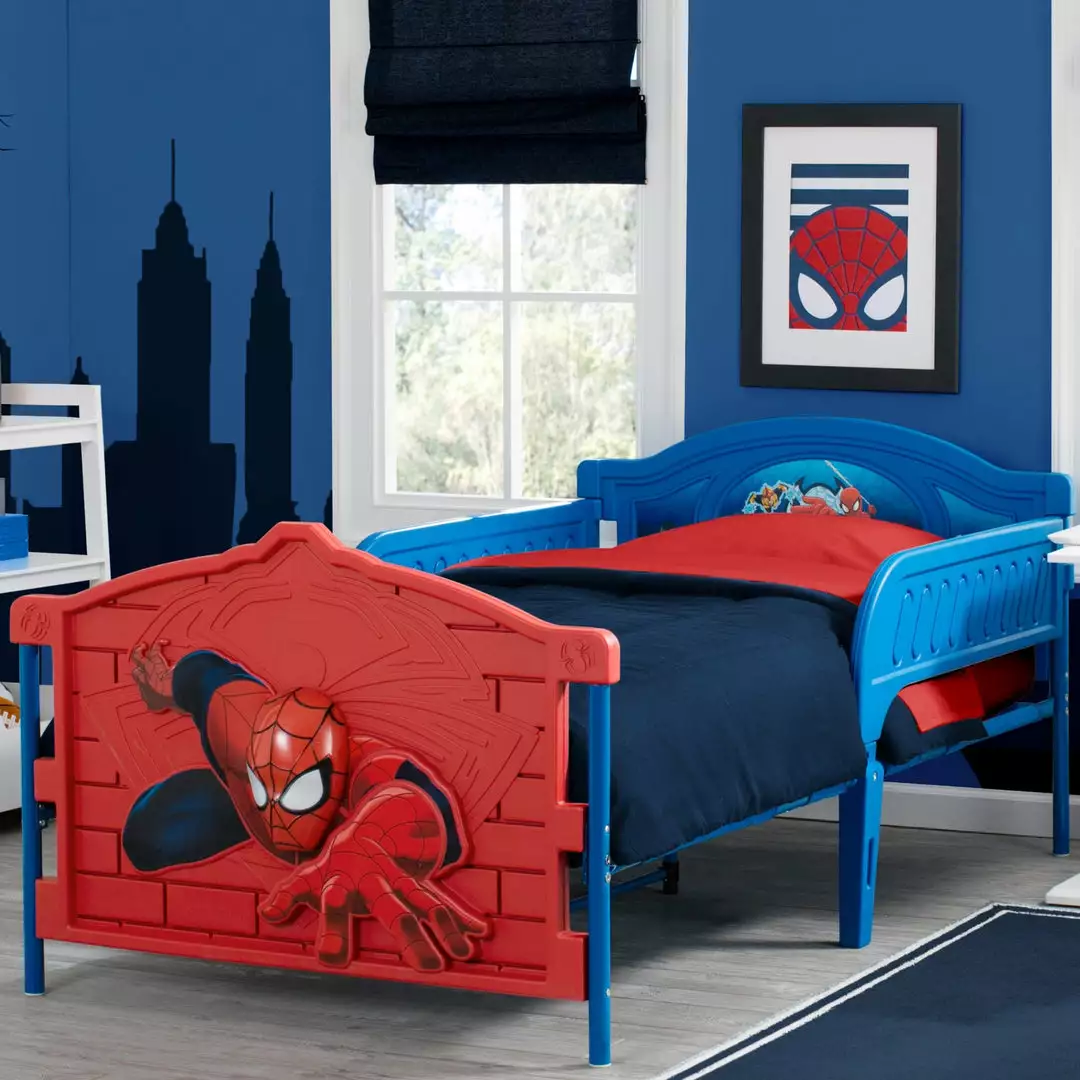 Delta Children Spider-Man Plastic 3D Twin Bed Twin Beds & Headboards 3 Delta Children Spider-Man Plastic 3D Twin Bed Twin Beds & Headboards