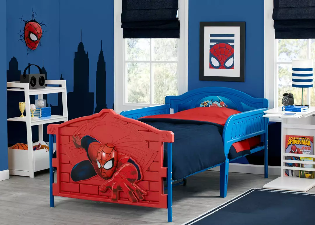 Delta Children Spider-Man Plastic 3D Twin Bed Twin Beds & Headboards 4 Delta Children Spider-Man Plastic 3D Twin Bed Twin Beds & Headboards