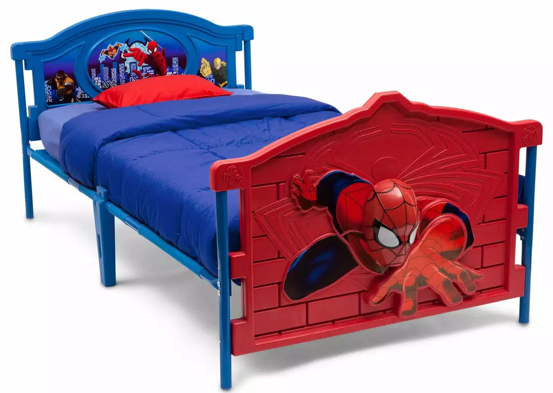 Delta Children Spider-Man Plastic 3D Twin Bed Twin Beds & Headboards 5 Delta Children Spider-Man Plastic 3D Twin Bed Twin Beds & Headboards