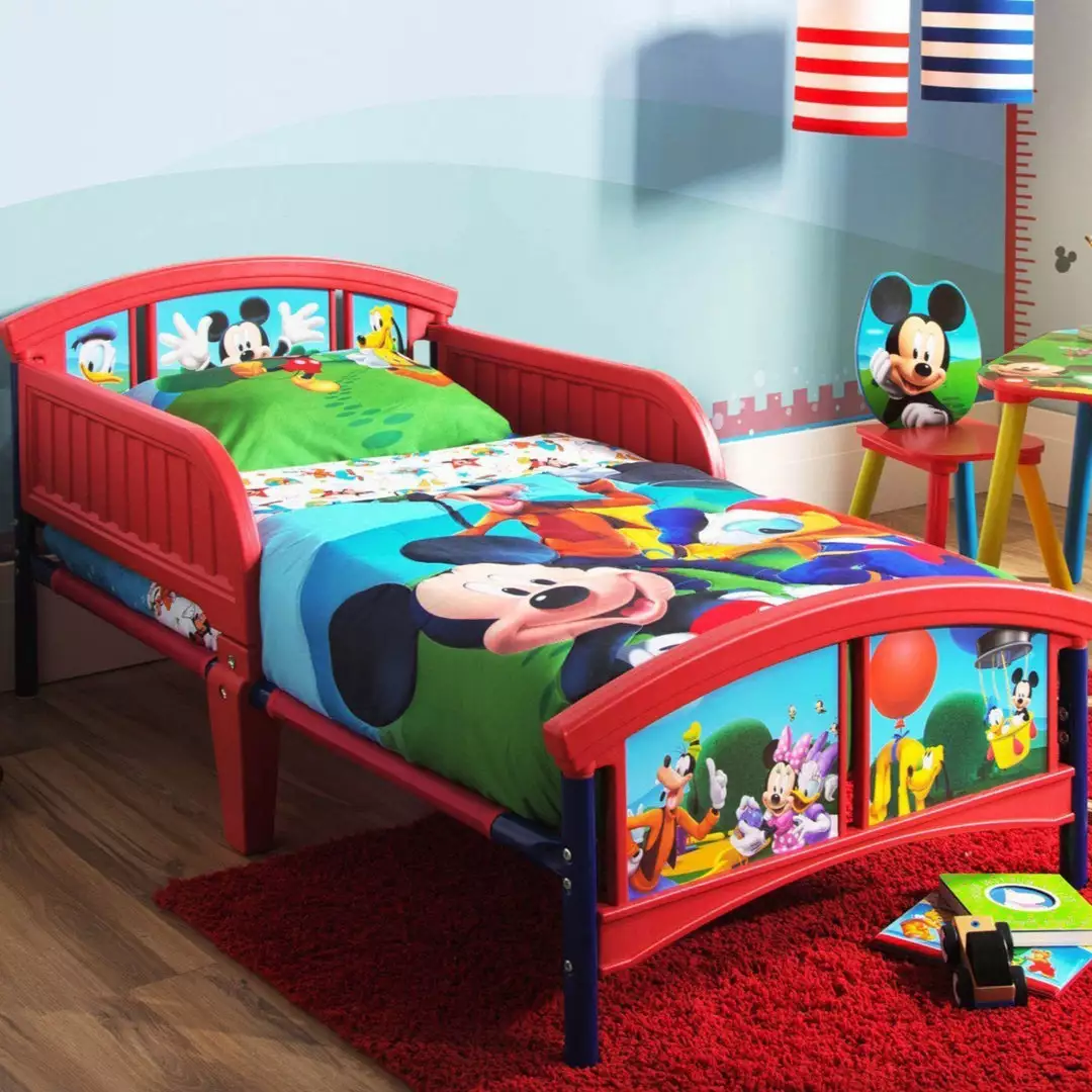 Delta Children Mickey Mouse Plastic Toddler Bed 3 Delta Children Mickey Mouse Plastic Toddler Bed