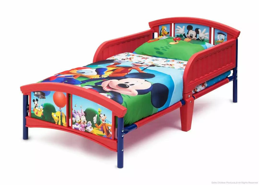 Delta Children Mickey Mouse Plastic Toddler Bed 6 Delta Children Mickey Mouse Plastic Toddler Bed