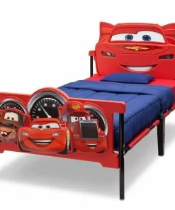 Delta Children Cars Plastic 3D Twin Bed Twin Beds & Headboards