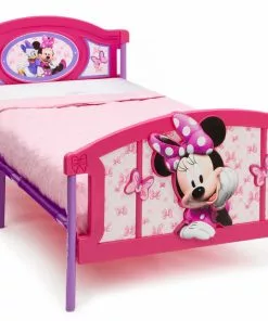 Delta Children Twin Beds & Headboards Minnie Mouse Plastic 3D Twin Bed