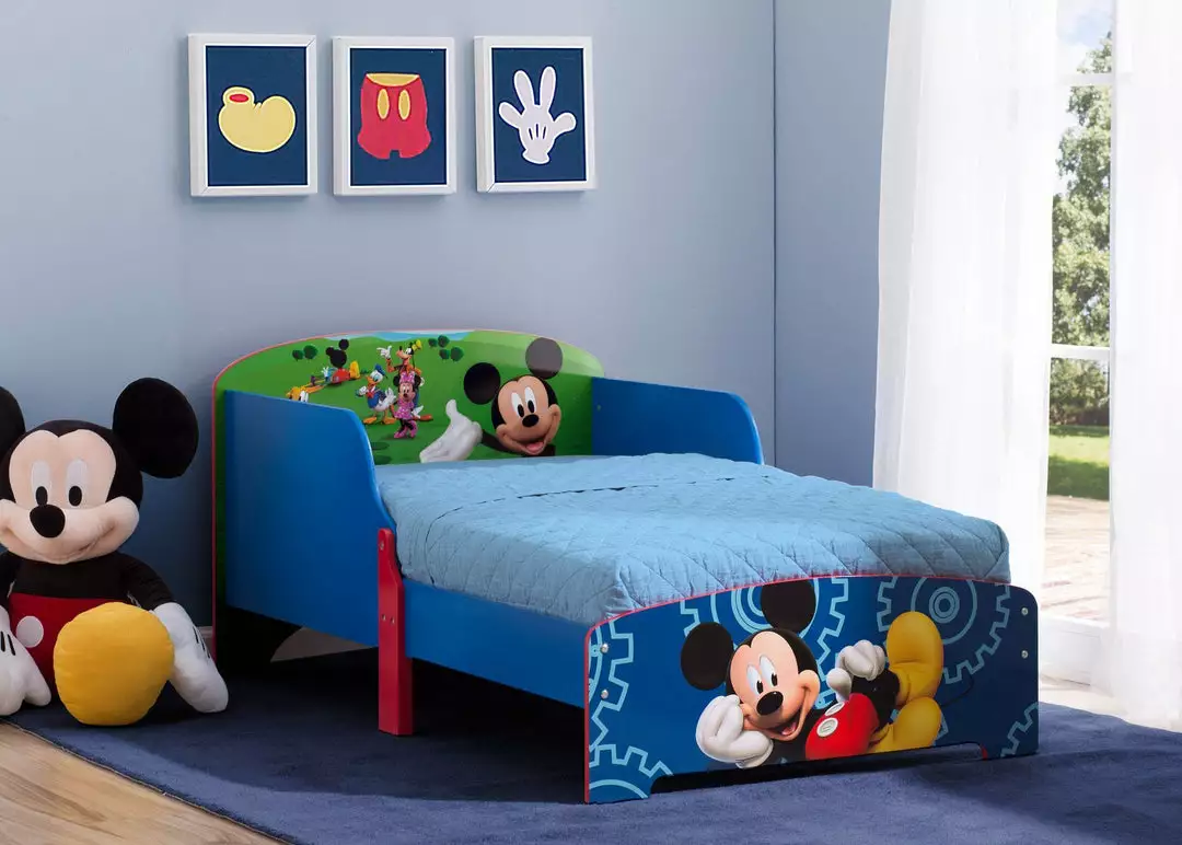 Delta Children Mickey Mouse Wood Toddler Bed 3 Delta Children Mickey Mouse Wood Toddler Bed