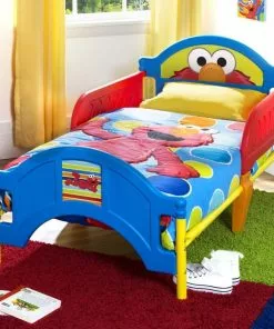 Delta Children Sesame Street Plastic Toddler Bed Toddler Beds