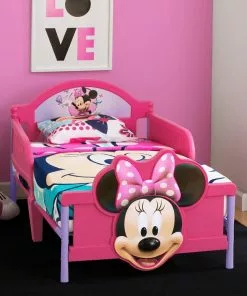 Delta Children Toddler Beds Minnie Mouse Plastic 3D Toddler Bed