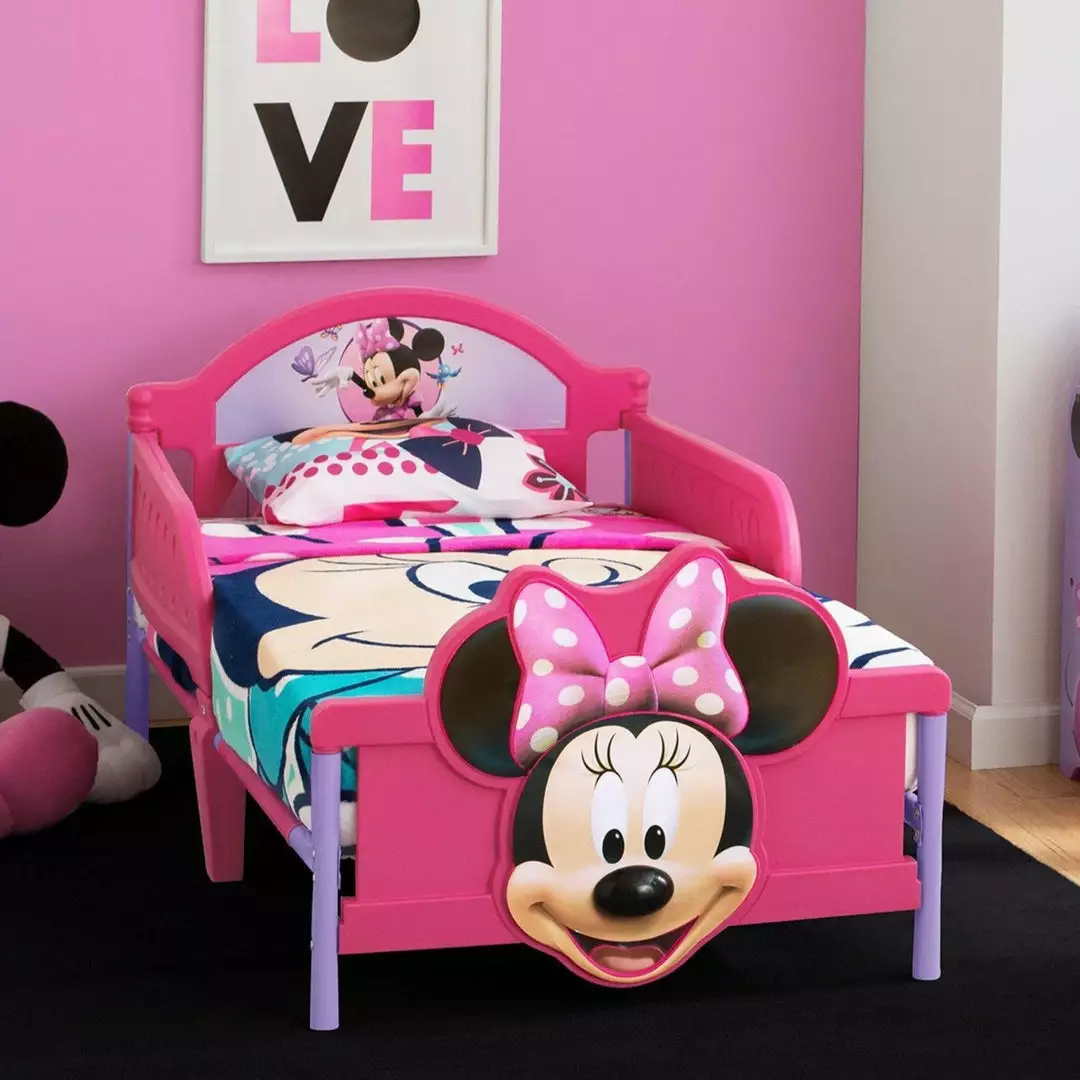 Delta Children Toddler Beds Minnie Mouse Plastic 3D Toddler Bed 3 Delta Children Toddler Beds Minnie Mouse Plastic 3D Toddler Bed