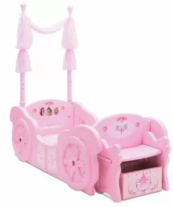 Delta Children Twin Beds & Headboards Princess Carriage Convertible Toddler-to-Twin Bed 12 Delta Children Twin Beds & Headboards Princess Carriage Convertible Toddler-to-Twin Bed