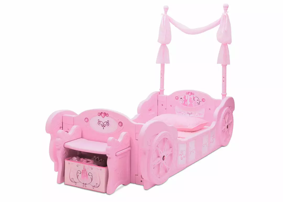 Delta Children Twin Beds & Headboards Princess Carriage Convertible Toddler-to-Twin Bed 5 Delta Children Twin Beds & Headboards Princess Carriage Convertible Toddler-to-Twin Bed