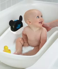 Delta Children Tubs & Bathers Disney Mickey Mouse My First Bubble Bath – 3-in-1 Newborn To Toddler Bathtub With Sling And Bubble Blower