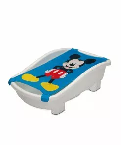 Delta Children Tubs & Bathers Disney Mickey Mouse My First Bubble Bath – 3-in-1 Newborn To Toddler Bathtub With Sling And Bubble Blower