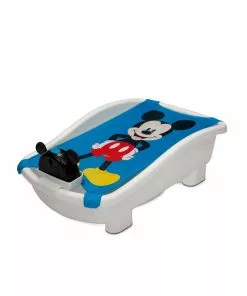 Delta Children Tubs & Bathers Disney Mickey Mouse My First Bubble Bath – 3-in-1 Newborn To Toddler Bathtub With Sling And Bubble Blower