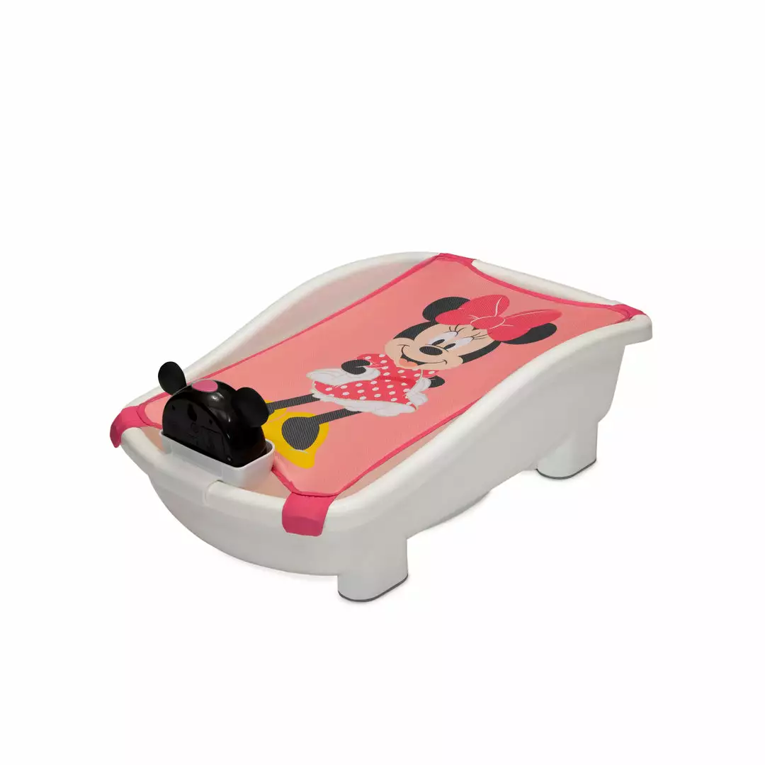 Delta Children Disney Minnie Mouse My First Bubble Bath – 3-in-1 Newborn To Toddler Bathtub With Sling And Bubble Blower 7 Delta Children Disney Minnie Mouse My First Bubble Bath – 3-in-1 Newborn To Toddler Bathtub With Sling And Bubble Blower