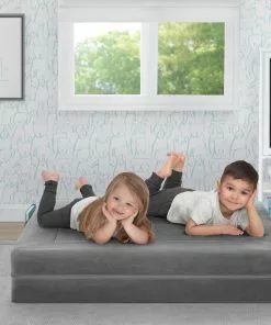 Delta Children Convertible Sofa And Play Set For Kids And Toddlers Modular Foam Couch And Flip Out Lounger With 2 Ottomans Kids’ Chairs