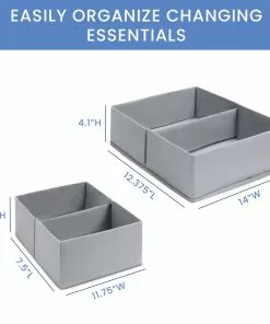 Delta Children Changing Pads & Covers 7-Piece Essential Changing Table Set - Newborn Baby Gift Set For Boys And Girls – Set Includes Changing Pad, Plush Changing Pad Cover, 3 Changing Pad Liners And 2 Storage Bins