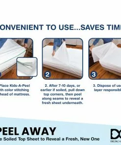 Delta Children Kids-A-Peel Disposable Fitted Sheets, 6-Pack, Waterproof, Breathable Soft Bed Pads That Protect Your Mattress Sheets & Mattress Covers 30 Delta Children Kids-A-Peel Disposable Fitted Sheets, 6-Pack, Waterproof, Breathable Soft Bed Pads That Protect Your Mattress Sheets & Mattress Covers