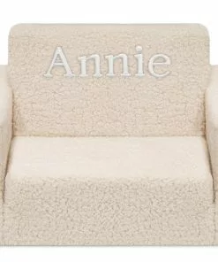 Delta Children Personalized Cozee Flip-Out Sherpa 2-in-1 Convertible Chair To Lounger For Kids What's New