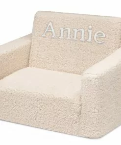 Delta Children Personalized Cozee Flip-Out Sherpa 2-in-1 Convertible Chair To Lounger For Kids What's New