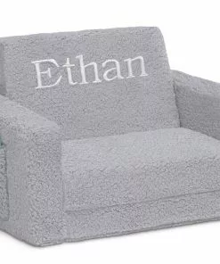 Delta Children Personalized Cozee Flip-Out Sherpa 2-in-1 Convertible Chair To Lounger For Kids What's New