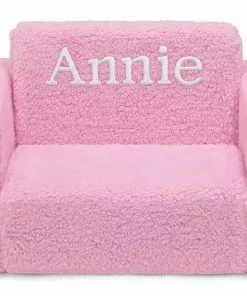 Delta Children Personalized Cozee Flip-Out Sherpa 2-in-1 Convertible Chair To Lounger For Kids What's New