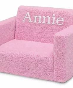Delta Children Personalized Cozee Flip-Out Sherpa 2-in-1 Convertible Chair To Lounger For Kids What's New