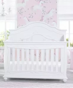 Simmons Kids Fairytale 5-in-1 Convertible Crib With Conversion Rails Baby Cribs