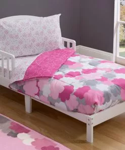 Delta Children Girls 4-Piece Toddler Bedding Set Sheets & Mattress Covers 30 Delta Children Girls 4-Piece Toddler Bedding Set Sheets & Mattress Covers
