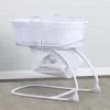 Little Folks By Delta Children Bassinets 2-in-1 Moses Basket Bedside Bassinet Sleeper