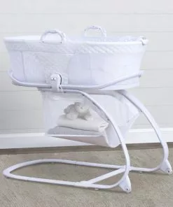 Little Folks By Delta Children Bassinets 2-in-1 Moses Basket Bedside Bassinet Sleeper