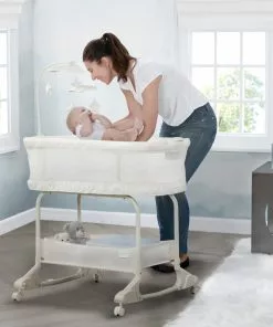 Little Folks SleepCool Rocking Bassinet With Airflow Mesh