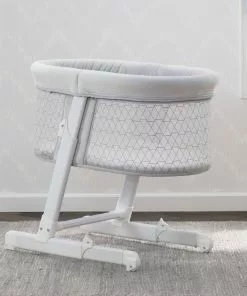 Little Folks By Delta Children Oval Bedside Sleeper Bassinet