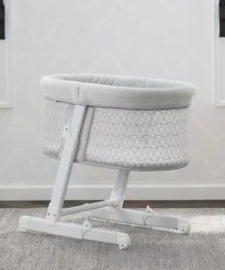 Little Folks By Delta Children Oval Bedside Sleeper Bassinet