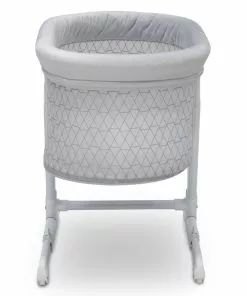 Little Folks By Delta Children Oval Bedside Sleeper Bassinet
