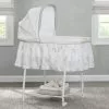 Little Folks By Delta Children Silent Auto Gliding Bassinet Bassinets