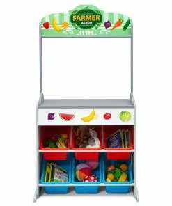 Delta Children Reversible 4-in-1 Pretend Play Center With Chalkboard & Storage What's New 18 Delta Children Reversible 4-in-1 Pretend Play Center With Chalkboard & Storage What's New