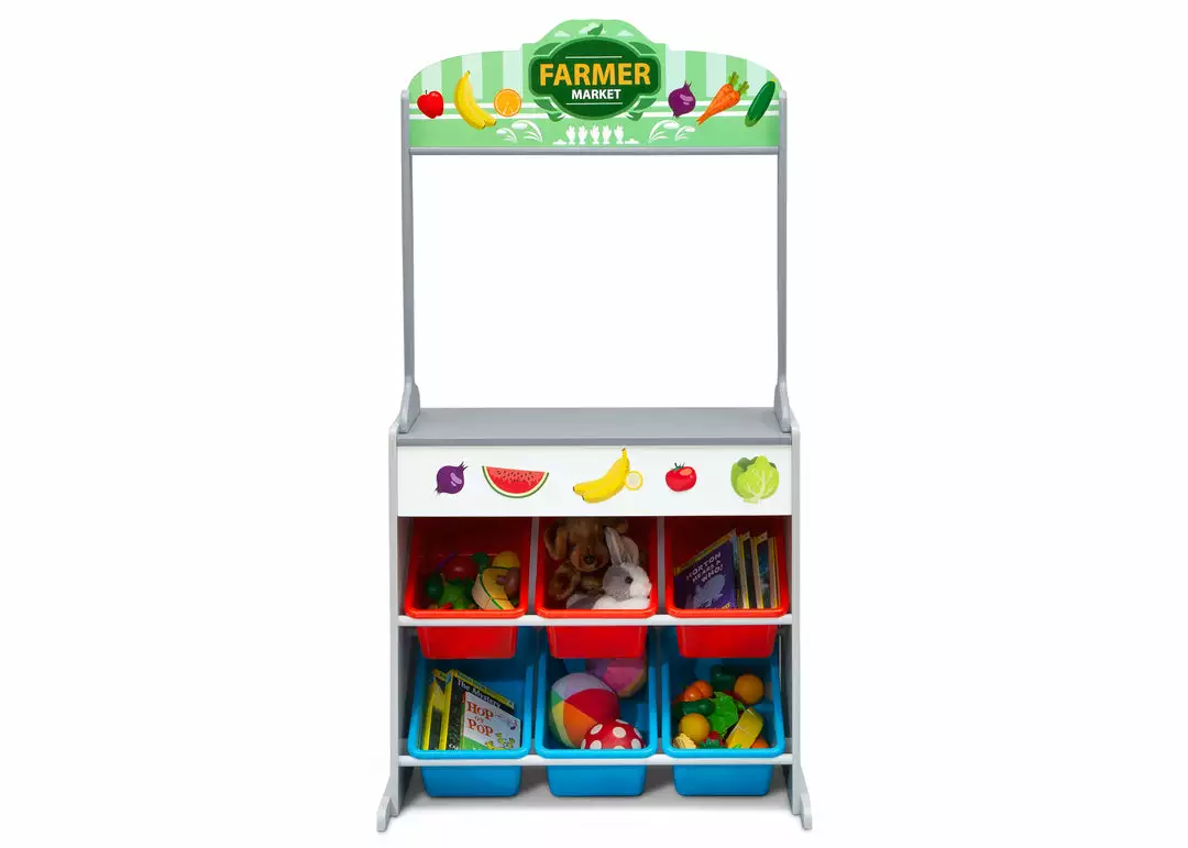 Delta Children Reversible 4-in-1 Pretend Play Center With Chalkboard & Storage What's New 7 Delta Children Reversible 4-in-1 Pretend Play Center With Chalkboard & Storage What's New
