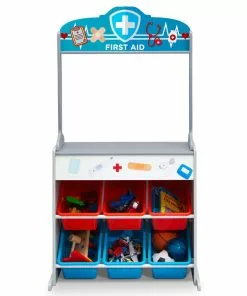 Delta Children Reversible 4-in-1 Pretend Play Center With Chalkboard & Storage What's New 20 Delta Children Reversible 4-in-1 Pretend Play Center With Chalkboard & Storage What's New