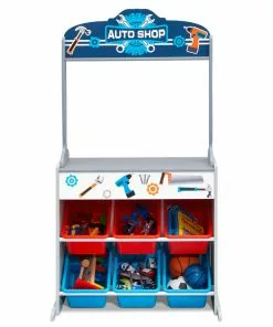 Delta Children Reversible 4-in-1 Pretend Play Center With Chalkboard & Storage What's New 24 Delta Children Reversible 4-in-1 Pretend Play Center With Chalkboard & Storage What's New