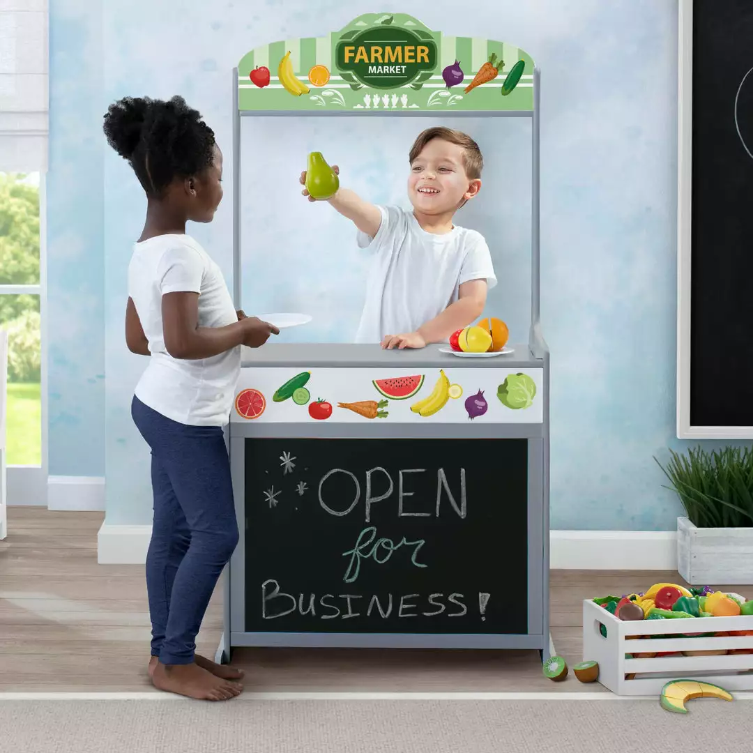 Delta Children Reversible 4-in-1 Pretend Play Center With Chalkboard & Storage What's New 14 Delta Children Reversible 4-in-1 Pretend Play Center With Chalkboard & Storage What's New