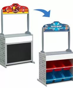 Delta Children Reversible 4-in-1 Pretend Play Center With Chalkboard & Storage What's New 16 Delta Children Reversible 4-in-1 Pretend Play Center With Chalkboard & Storage What's New