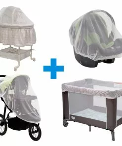 Delta Children 2-Pack Of Universal Mosquito Nets For Strollers, Joggers, Play Yards, Pack ‘n Plays, Infant Cars Seats, Infant Strollers & Bassinets