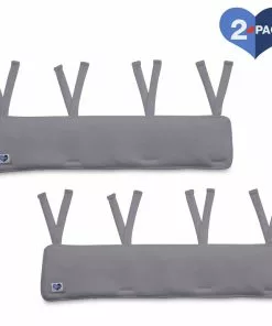 Delta Children Waterproof Fleece Crib Rail Covers/Protectors For Short Side Rails, 2 Pack Baby Cribs